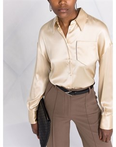 Шелковая рубашка на пуговицах Brunello cucinelli