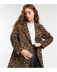 Классическое пальто с леопардовым принтом Wednesday's girl