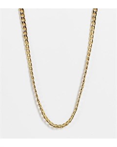 Ожерелье с покрытием из 14 каратного золота и цепочкой с крупными звеньями Asos design