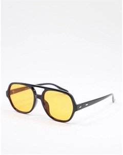 Солнцезащитные очки с оранжевыми стеклами в стиле 70 х Madein Madein.