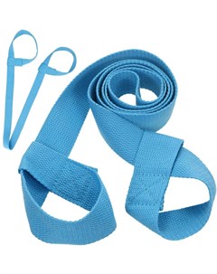 Ремень стяжка универсальная для йога ковриков и валиков B31604 голубой Sportex