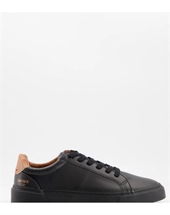 Черные кроссовки для широкой стопы из фактурного материала Wide Fit Asos design