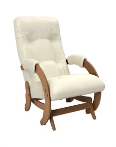 Кресло глайдер oxford 68 белый 55x100x88 см Комфорт