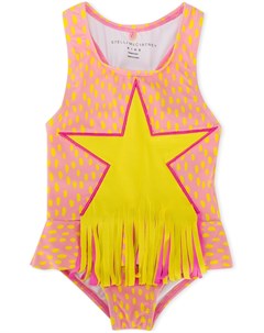 Купальник с нашивкой и бахромой Stella mccartney kids