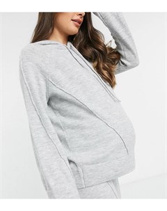 Серый меланжевый худи в стиле oversized от комплекта ASOS DESIGN Maternity Asos maternity