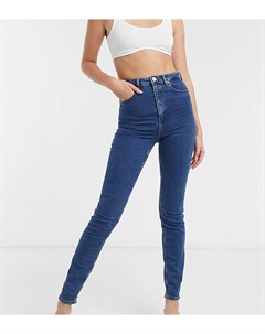 Темные узкие джинсы в винтажном стиле с завышенной талией ASOS DESIGN Tall Farleigh Asos tall