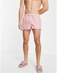 Розовые суперкороткие шорты для плавания Asos design