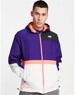 Легкая куртка фиолетового цвета Running RWT New balance
