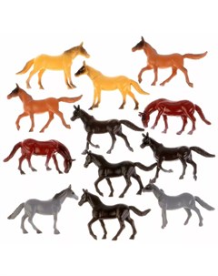 Игровой набор Диалоги о животных Лошади 12 шт 5 см Играем вместе