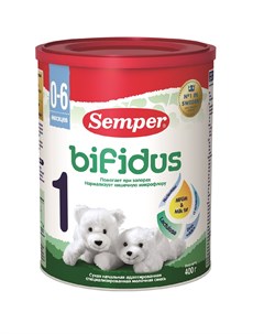 Молочная смесь Nutradefense Bifidus 400 г 0 6 месяцев Semper