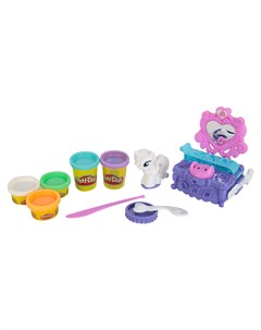 Набор для лепки из пластилина My Little Pony Туалетный столик Рарити синий Play-doh