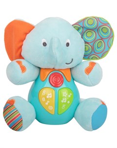 Интерактивная мягкая игрушка Слон цвет голубой оранжевый Winfun