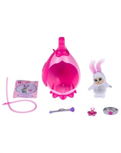 Игровой набор Пушастик mini В коконе фиолетовый Bush baby world