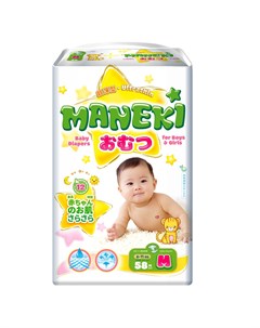 Подгузники детские одноразовые 6 11 кг шт Maneki