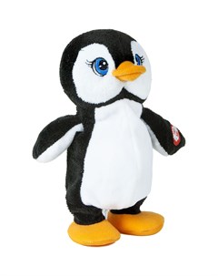 Интерактивная мягкая игрушка Пингвин 20 см цвет черный Trinity
