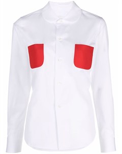Рубашка с контрастными карманами Comme des garcons girl