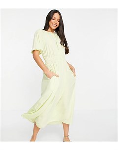 Зеленое чайное платье миди Y.a.s tall
