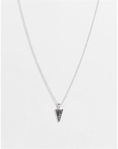 Серебристое ожерелье с подвеской в виде стрелы Icon brand