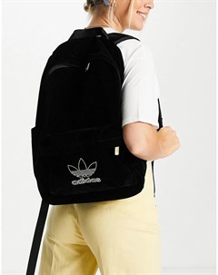 Черный бархатный рюкзак adicolor Adidas originals
