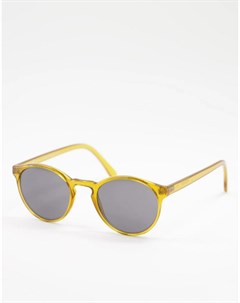 Солнцезащитные очки в желтой оправе Spy Weekday