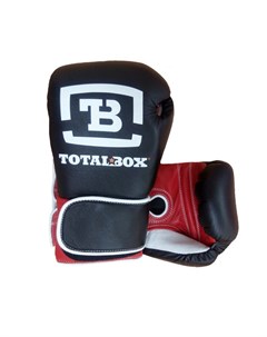 Боксерские перчатки для спарринга цвет черный с красным Totalbox