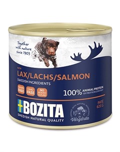 Влажный корм для собак Salmon мясной паштет с лососем 0 625 кг Bozita