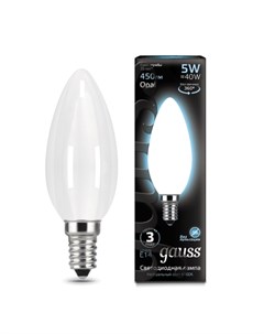 Лампа LED Filament Свеча OPAL E14 5W 450lm 4100К 103201205 Gauss