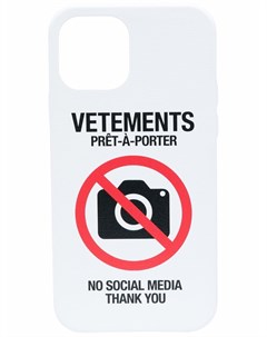 Чехол для iPhone 12 Pro с логотипом Antisocial Vetements