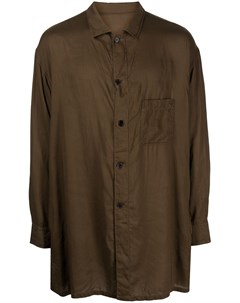 Длинная рубашка с нагрудным карманом Yohji yamamoto