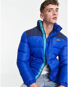 Утепленная нейлоновая куртка синего цвета Tommy jeans