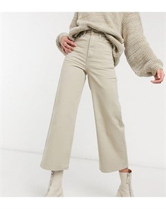 Бежевые выбеленные джинсы с широкими штанинами Aiko Dr denim tall