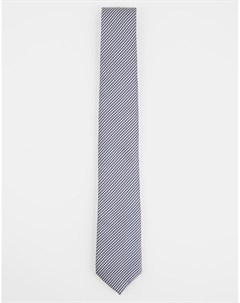 Серый галстук с принтом в елочку Topman