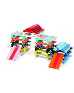Деревянная игрушка Конструктор Разноцветные планки Janod