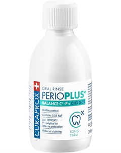 Ополаскиватель PPB205 Perio Plus Balance с содержанием хлоргексидина 0 05 200 мл Curaprox
