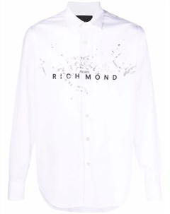 Рубашка с эффектом разбрызганной краски John richmond