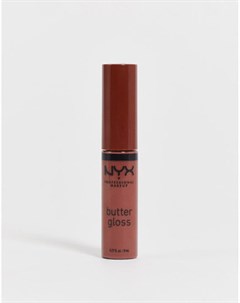Блеск для губ Butter Gloss Brownie Drip Nyx professional makeup