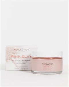 Детокс маска для лица из розовой глины в большой упаковке Skincare Pink Clay 100 мл Revolution
