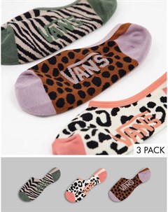 Носки со звериным принтом разных цветов Safari Vans