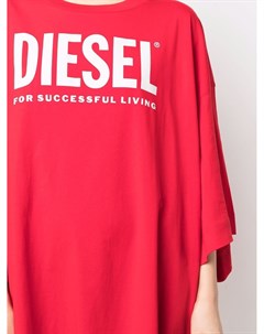 Платье футболка оверсайз с логотипом Diesel