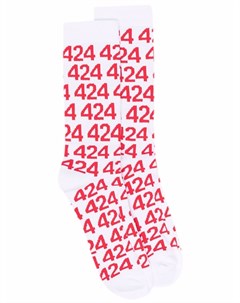 Носки с принтом Numbers 424