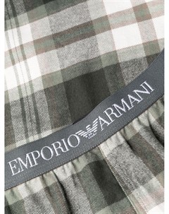 Пижамные брюки в клетку тартан Emporio armani