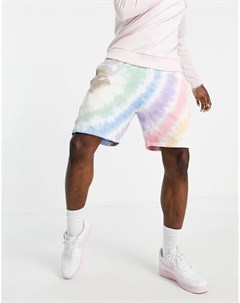 Разноцветные трикотажные шорты со спиральным принтом тай дай Pride Abercrombie & fitch