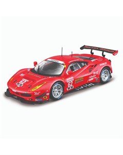 Коллекционная машинка Феррари 1 43 Ferrari Racing 488 GTE 2017 красная Bburago