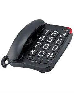 Телефон проводной ТХ 201 black чёрный Texet