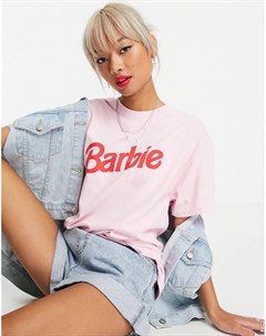 Розовая oversized футболка x Barbie Skinnydip
