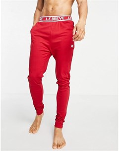 Красные брюки для дома с манжетами от комплекта Le breve
