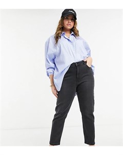 Черные джинсы до щиколотки в винтажном стиле Joana Vero moda curve