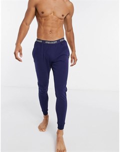Темно синие домашние штаны с манжетами Lyle & scott bodywear