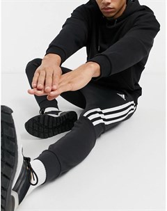 Черные джоггеры с 3 полосками adidas Adidas performance