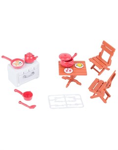 Мебель для кукол Маленькая кухня 15 предметов Mimi stories